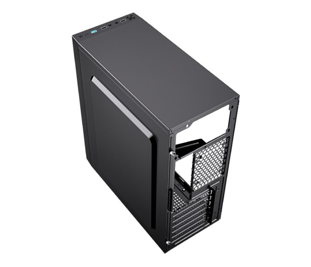GEMBIRD Midi Tower Fornax M100RGB ATX wentylatory RGB Czarna CCC-FC-M100RGB - 1184606 - zdjęcie 6